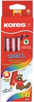 Kores potloden HB, Jumbo formaat, (12 stuks) Coach BB92530