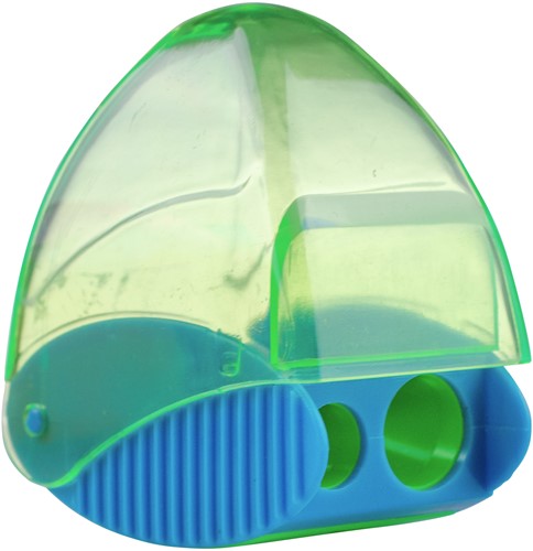 Kores puntenslijper 2-gaats met container "Snappy Duo" SP35814-2