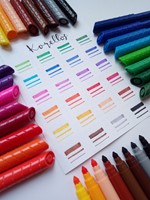 Kores viltstift breed 1-4mm "KORELLO" 12 kleuren FS29043-3