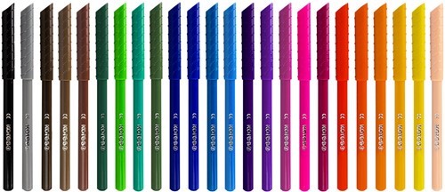Kores viltstift breed 1-4mm "KORELLO" 24 kleuren FS29044-2