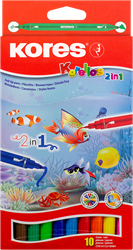 Kores viltstiften met 2 lijndiktes "Korello 2 in 1" FS29021