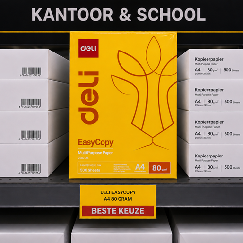 Printpapier Deli EasyCopy A4 80 gram, pak à 500 vel-2