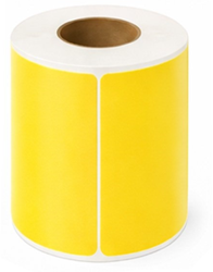 Zebra compatible verzendetiket 102x152mm - GEEL - kern 25mm 280 per rol