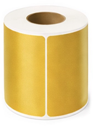 Zebra compatible verzendetiket 102x152mm - GOUD - kern 25mm 280 per rol