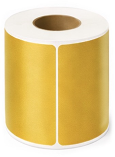 Zebra compatible verzendetiket 102x152mm - GOUD - kern 25mm 280 per rol
