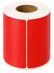 Zebra compatible verzendetiket 102x152mm - ROOD - kern 25mm 280 per rol