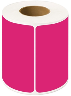 Zebra compatible verzendetiket 102x152mm - ROZE - kern 25mm 280 per rol