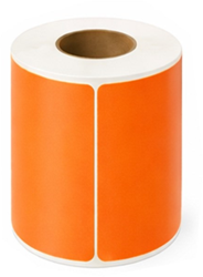 Zebra compatible verzendetiket 102x152mm - ORANJE - kern 25mm 280 per rol