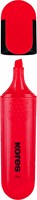 Kores markeerstift Bright Liner Plus - 0,5-5mm - rood  TM36106-2