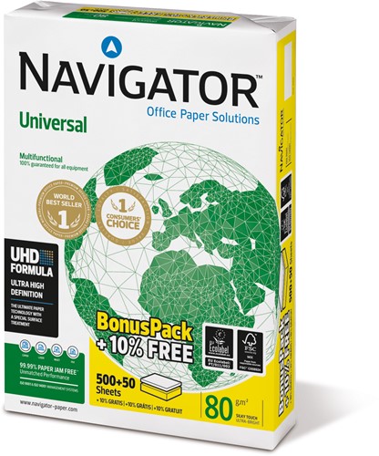 Navigator Universal A4 80 gram (Pallet/240pak) bonuspack +10%