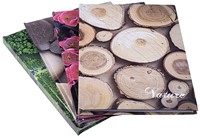 Notitieboek A5 gelijnd, 96 vel, assortie natuur (pak à 10 stuks)-2