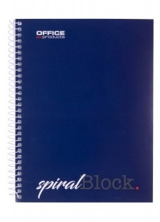 Spiraalblok Office A5 Lijn Donkerblauw-2