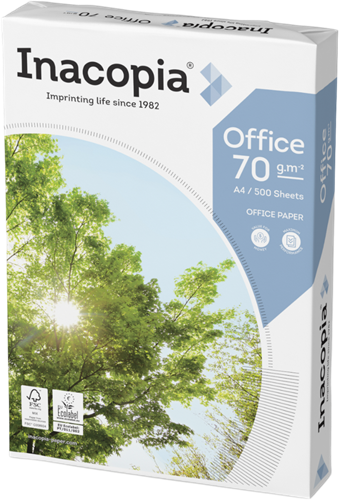 Kopieerpapier Inacopia Office A4 70 gram, pak à 500 vel
