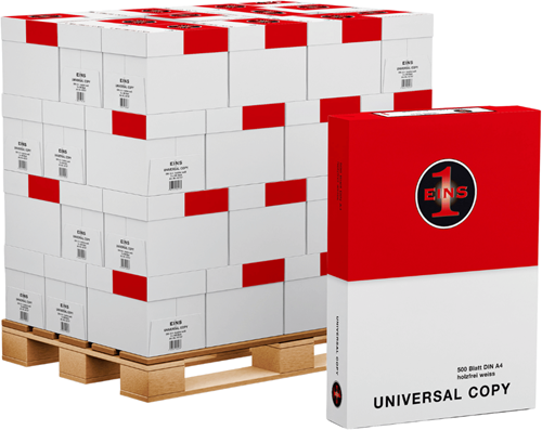 Kopieerpapier Universal Copy Red wit A4 PEFC,(Pallet/200pak)