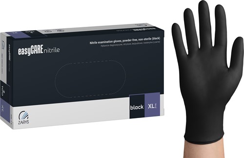 Nitril handschoenen - Zwart - maat XL - 100 stuks - easyCare