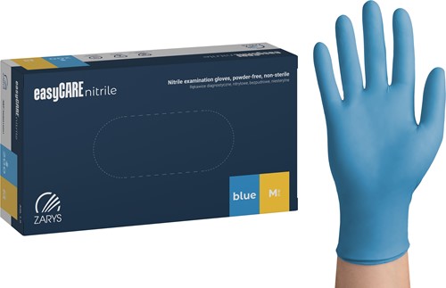 Nitril handschoenen - Blauw - maat M - 200 stuks - easyCare