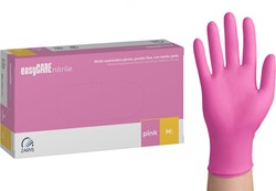 Nitril handschoenen - Roze - maat M - 100 stuks - easyCare