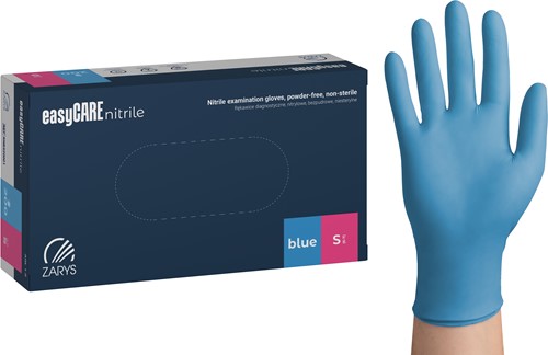 Nitril handschoenen - Blauw - maat S - 200 stuks - easyCare