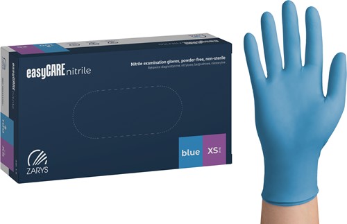 Nitril handschoenen - Blauw - maat XS - 100 stuks - easyCare