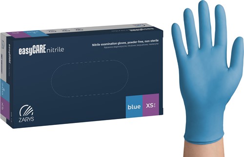Nitril handschoenen - Blauw - maat XS - 200 stuks - easyCare