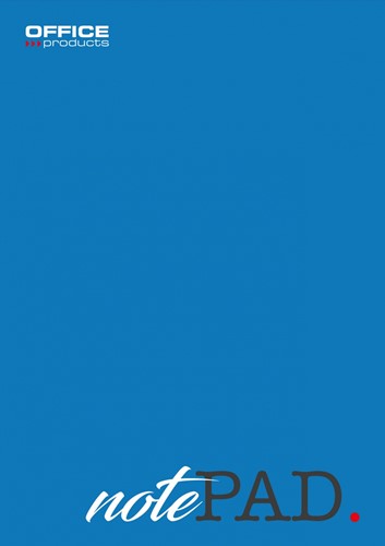 Schrijfblok Office A5 5x5mm geruit Blauw-2