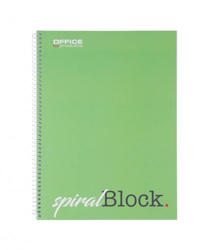 Spiraalblok Office A4 geruit Groen-2