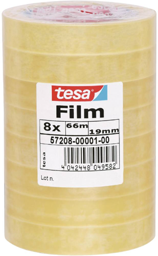 Plakband Tesa film standaard, 19mmx66m