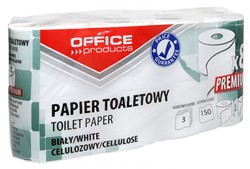 Toiletpapier 3-laags wit, pak à 8 rollen