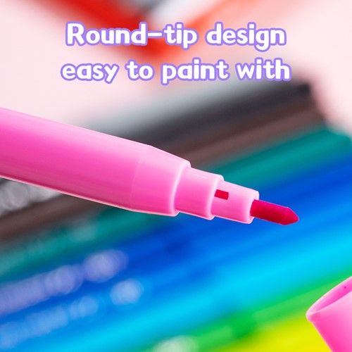 Deli Colorun afwasbare viltstiften 24 kleuren/doos-3