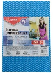 Viscose vaatdoek/werkdoek voor algemene reiniging 32x50cm, geel of blauw, 5 stuks