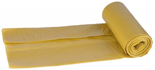 Vuilniszakken voor plastic Donau Eco - geel, 60 L - 10 stuks-2