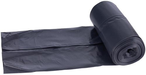 Vuilniszakken Donau Eco - recycled LDPE, 35µm extra sterk, zwart, 120 L - 10 stuks-2