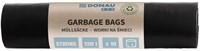 Vuilniszakken Donau Eco - recycled LDPE, 35µm extra sterk, zwart, 120 L - 10 stuks