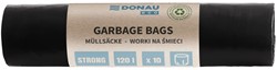 Vuilniszakken Donau Eco - recycled LDPE, 35µm extra sterk, zwart, 120 L - 10 stuks