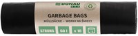 Vuilniszakken Donau Eco - extra sterk, zwart, 60 L - 10 stuks