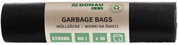 Vuilniszakken Donau Eco - extra sterk, zwart, 60 L - 10 stuks